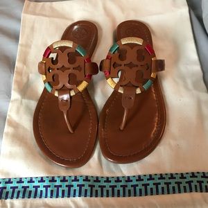 Tory Burch Embroidered Miller Sandals